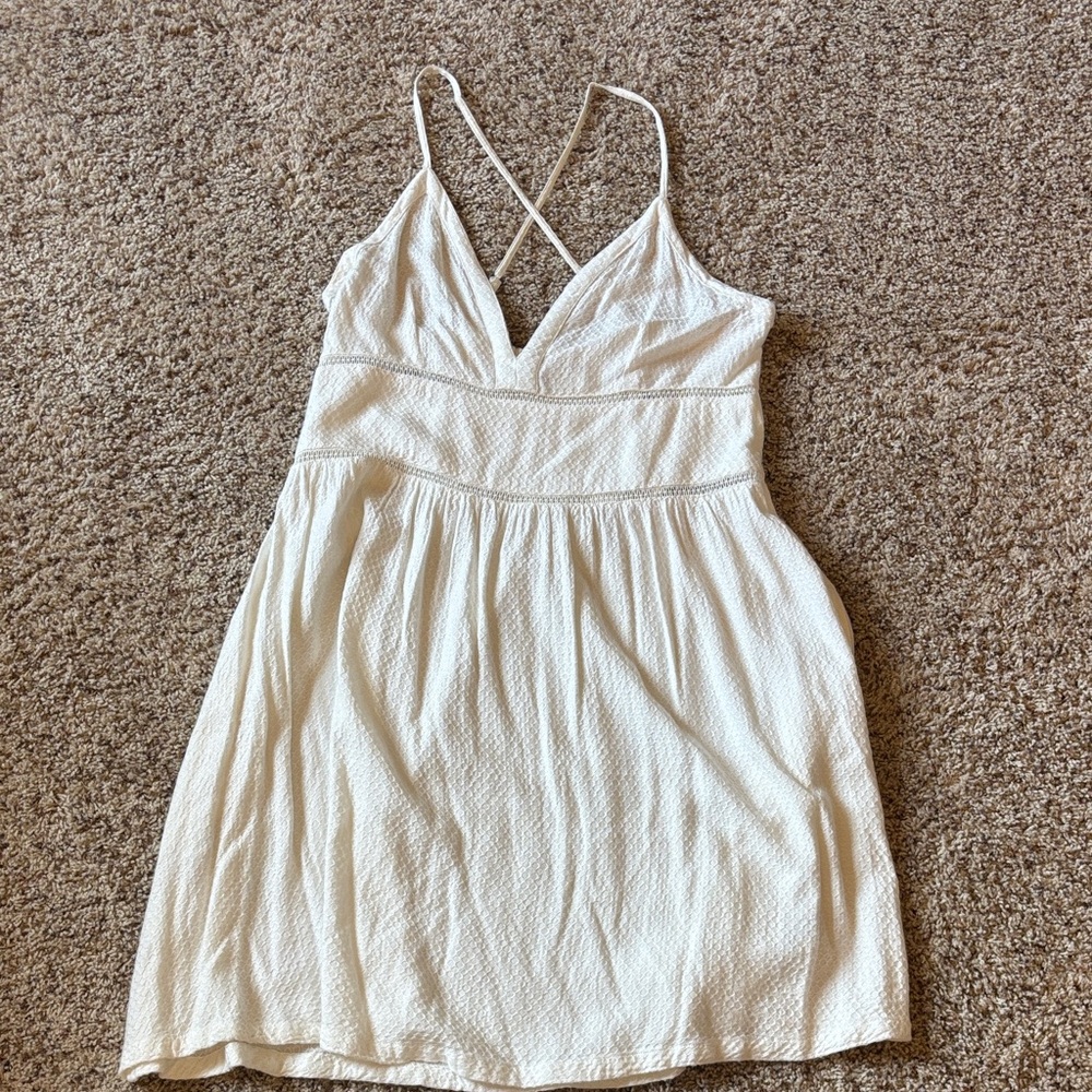 Roxy Medium Cream White Sundress